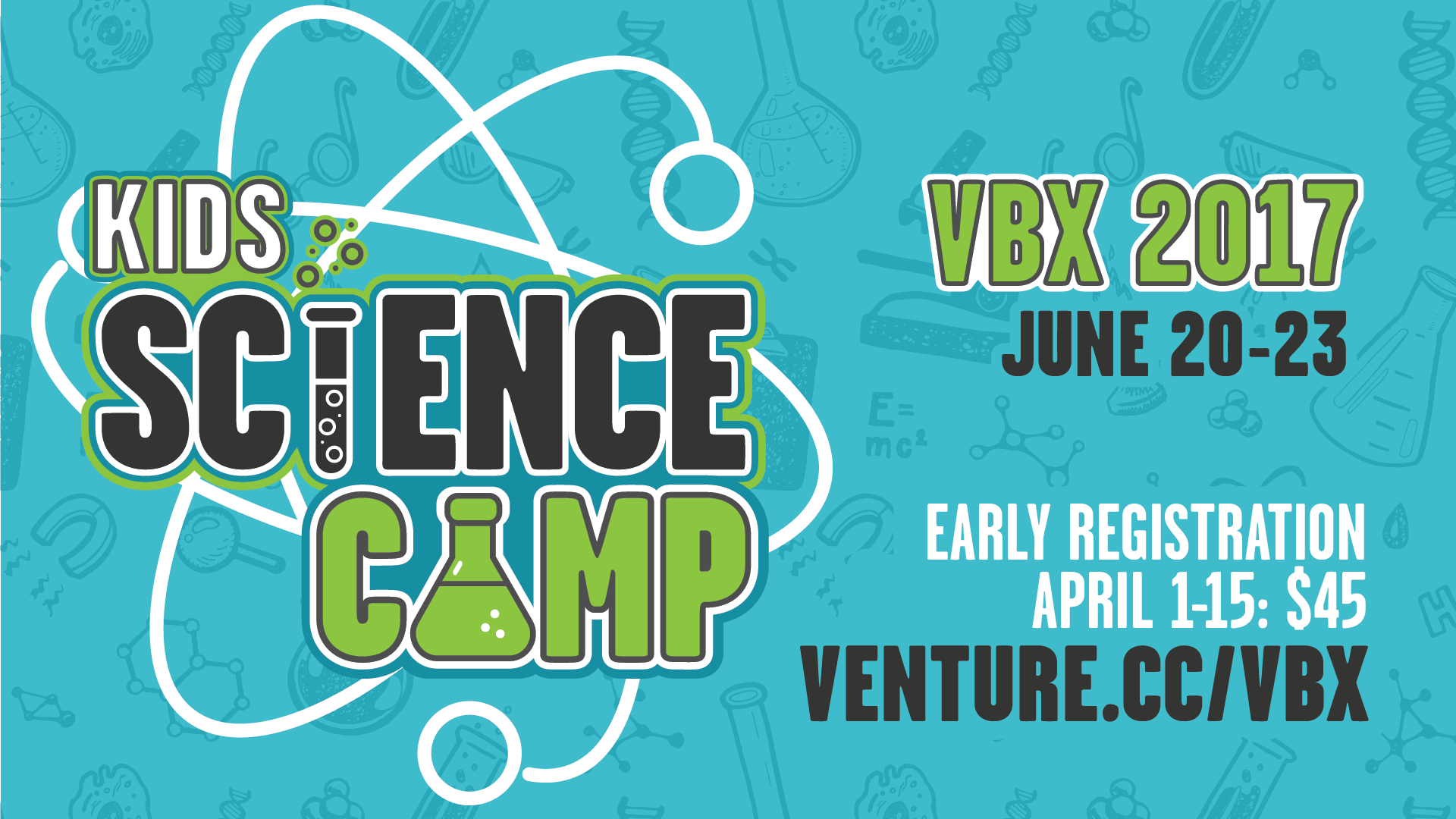 Kids Science Camp Vacation BIble School (VBS VBX) Main Branding