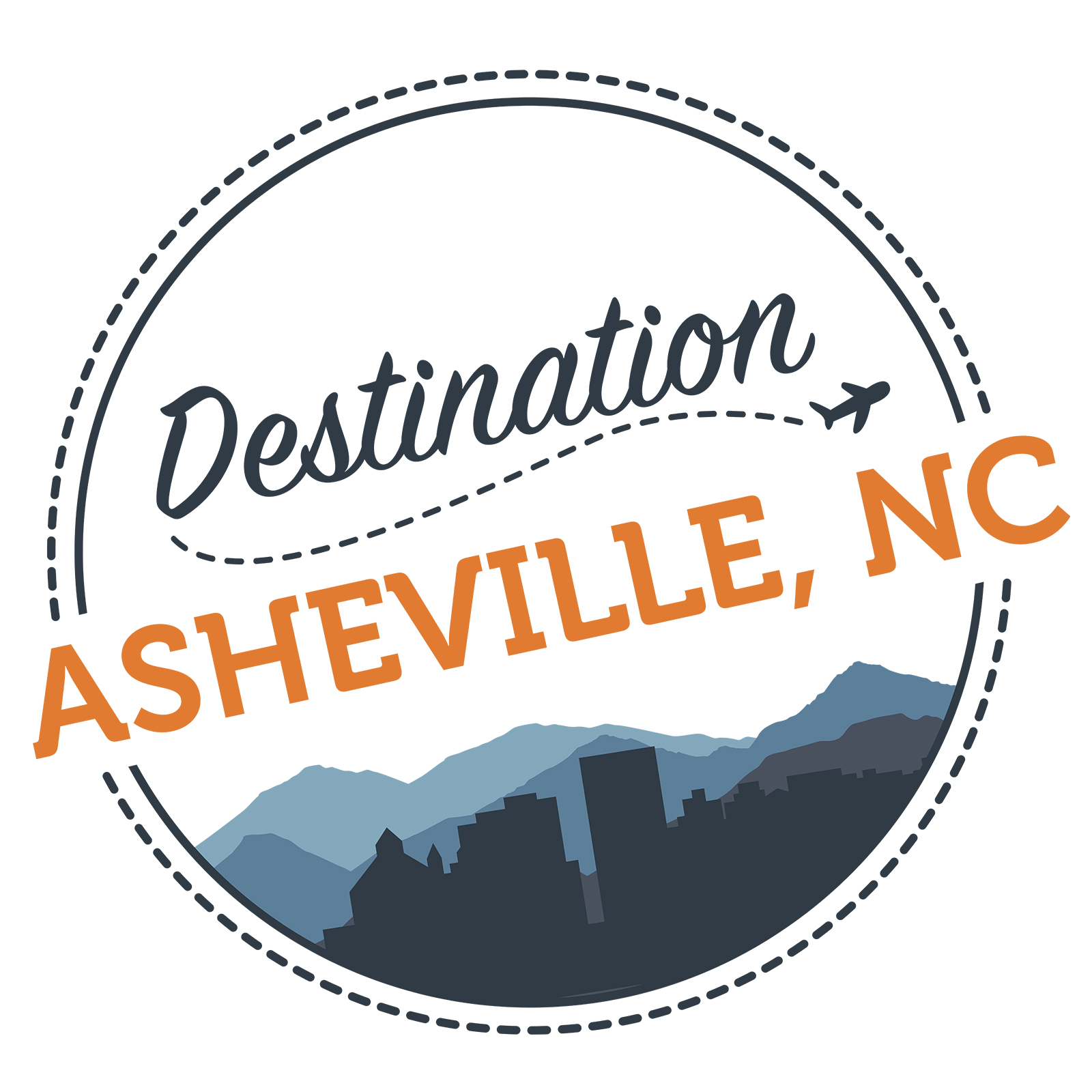Destination Asheville Logo Full Color - Erica Zoller Creative
