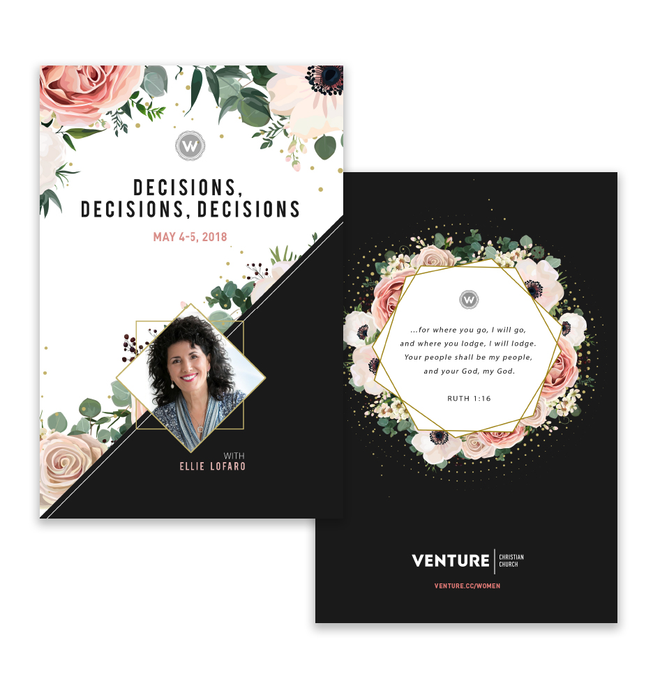 Venture Women's Retreat Brochure - Erica Zoller Creative